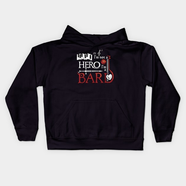 DnD bard | Dungeons and Dragons Kids Hoodie by keyvei